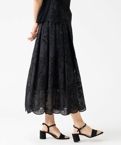 LANVIN COLLECTION / ランバン コレクション ロング・マキシ丈スカート | エンブロイダリースカート | 詳細11