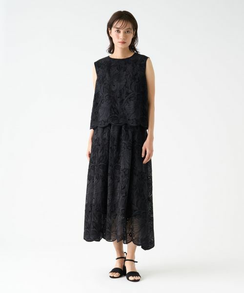 LANVIN COLLECTION / ランバン コレクション ロング・マキシ丈スカート | エンブロイダリースカート | 詳細13