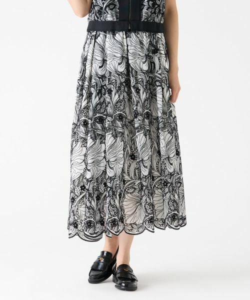 LANVIN COLLECTION / ランバン コレクション ロング・マキシ丈スカート | エンブロイダリースカート | 詳細20