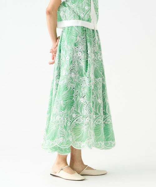 LANVIN COLLECTION / ランバン コレクション ロング・マキシ丈スカート | エンブロイダリースカート | 詳細4