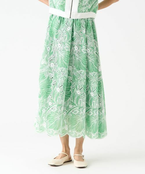 LANVIN COLLECTION / ランバン コレクション ロング・マキシ丈スカート | エンブロイダリースカート | 詳細5