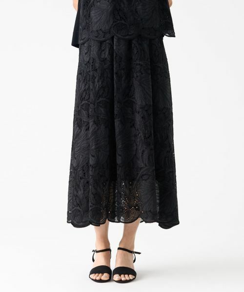 LANVIN COLLECTION / ランバン コレクション ロング・マキシ丈スカート | エンブロイダリースカート | 詳細8