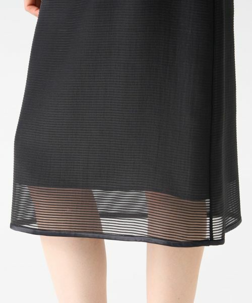 LANVIN COLLECTION / ランバン コレクション ロング・マキシ丈スカート | シアーボーダースカート | 詳細6