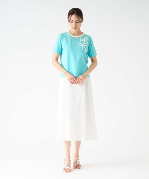 LANVIN COLLECTION / ランバン コレクション ロング・マキシ丈スカート | サッカーストレッチスカート | 詳細11