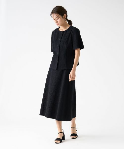 LANVIN COLLECTION / ランバン コレクション ロング・マキシ丈スカート | サッカーストレッチスカート | 詳細5