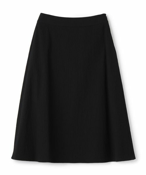 LANVIN COLLECTION / ランバン コレクション ロング・マキシ丈スカート | サッカーストレッチスカート(ブラック)