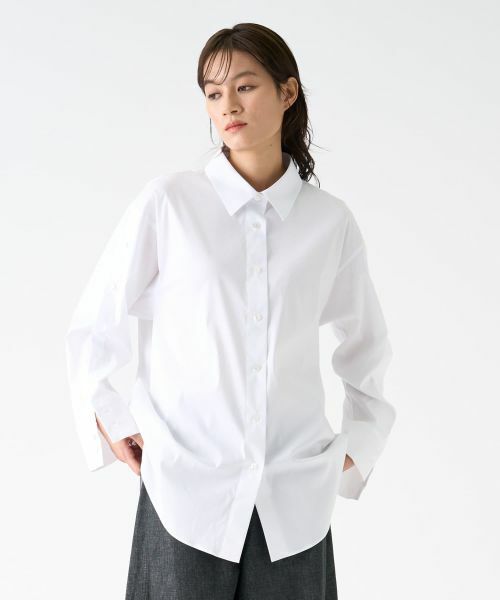 LANVIN COLLECTION / ランバン コレクション シャツ・ブラウス | スリットスリーブシャツブラウス | 詳細1