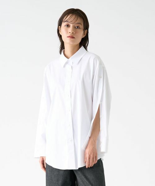 LANVIN COLLECTION / ランバン コレクション シャツ・ブラウス | スリットスリーブシャツブラウス | 詳細5