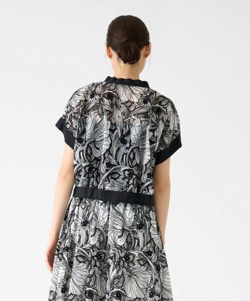 LANVIN COLLECTION / ランバン コレクション シャツ・ブラウス | エンブロイダリージップアップブラウス | 詳細10