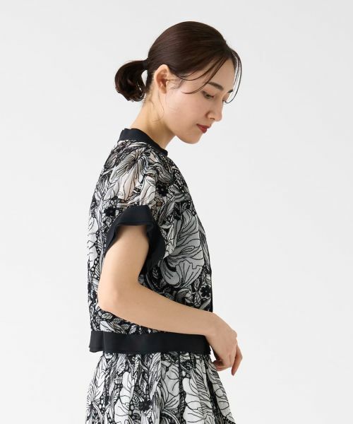 LANVIN COLLECTION / ランバン コレクション シャツ・ブラウス | エンブロイダリージップアップブラウス | 詳細11