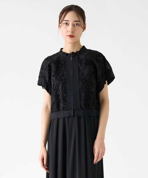 LANVIN COLLECTION / ランバン コレクション シャツ・ブラウス | エンブロイダリージップアップブラウス | 詳細15