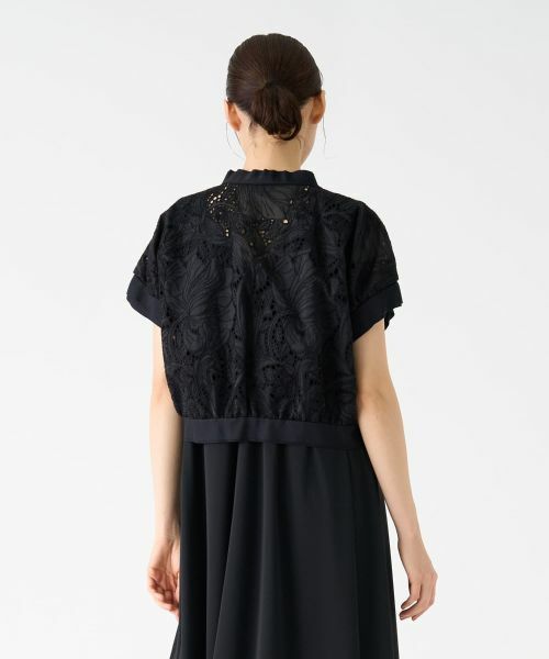 LANVIN COLLECTION / ランバン コレクション シャツ・ブラウス | エンブロイダリージップアップブラウス | 詳細17