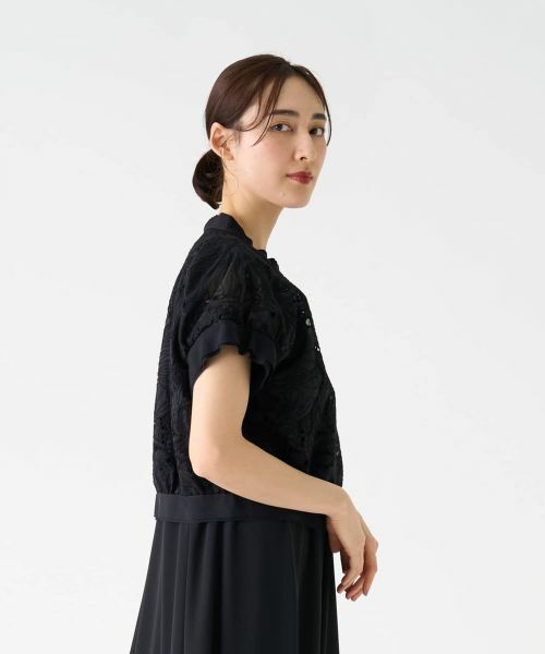 LANVIN COLLECTION / ランバン コレクション シャツ・ブラウス | エンブロイダリージップアップブラウス | 詳細18