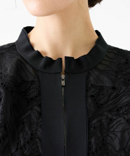 LANVIN COLLECTION / ランバン コレクション シャツ・ブラウス | エンブロイダリージップアップブラウス | 詳細21