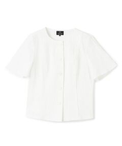 LANVANランバンコレクション　レース　シャツ　半袖リボン LANVANランバンコレクション レース シャツ 半袖リボン - メルカリ