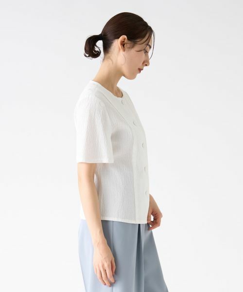 LANVIN COLLECTION / ランバン コレクション シャツ・ブラウス | サッカーストレッチブラウス | 詳細11