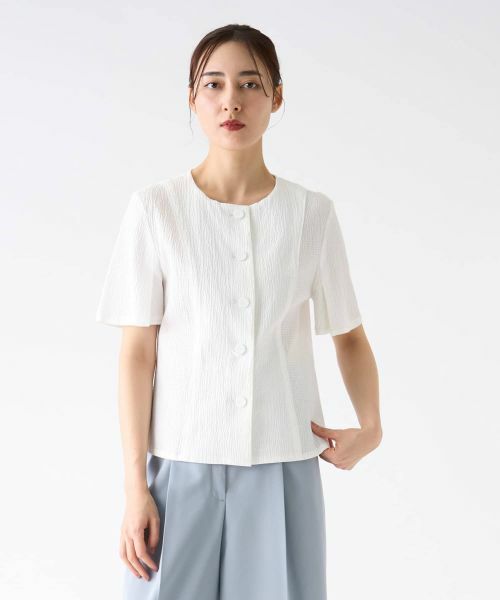 LANVIN COLLECTION / ランバン コレクション シャツ・ブラウス | サッカーストレッチブラウス | 詳細8