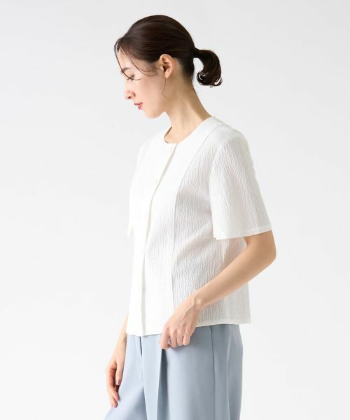 LANVIN COLLECTION / ランバン コレクション シャツ・ブラウス | サッカーストレッチブラウス | 詳細9