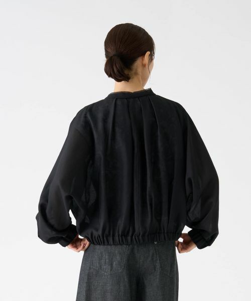 LANVIN COLLECTION / ランバン コレクション シャツ・ブラウス | オーガンジージップアップブラウス | 詳細10