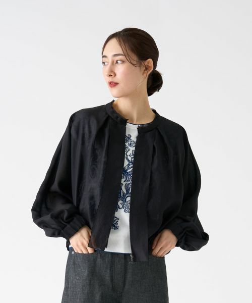 LANVIN COLLECTION / ランバン コレクション シャツ・ブラウス | オーガンジージップアップブラウス | 詳細12