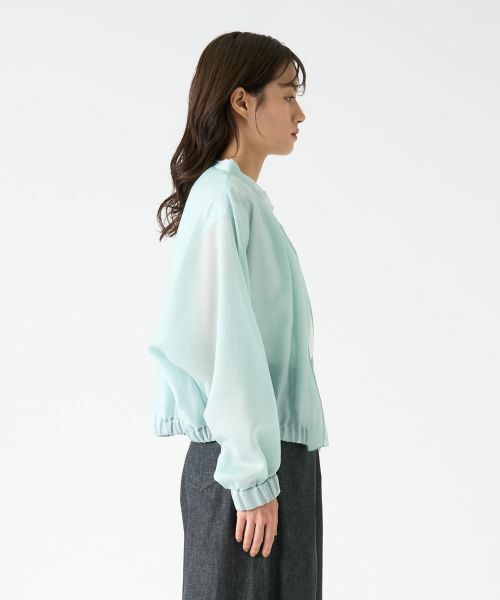 LANVIN COLLECTION / ランバン コレクション シャツ・ブラウス | オーガンジージップアップブラウス | 詳細4