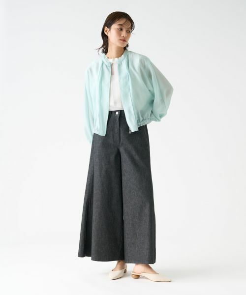 LANVIN COLLECTION / ランバン コレクション シャツ・ブラウス | オーガンジージップアップブラウス | 詳細6