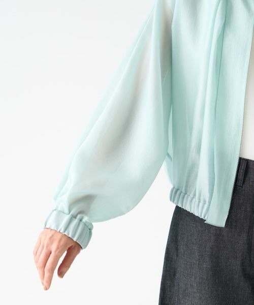 LANVIN COLLECTION / ランバン コレクション シャツ・ブラウス | オーガンジージップアップブラウス | 詳細7