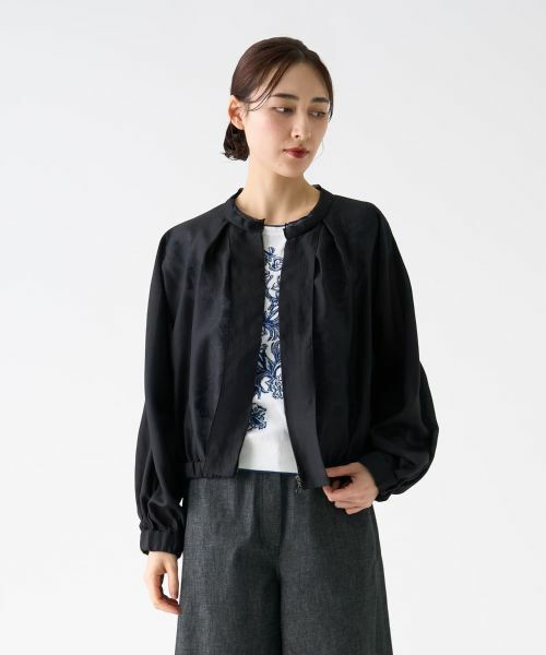 LANVIN COLLECTION / ランバン コレクション シャツ・ブラウス | オーガンジージップアップブラウス | 詳細8