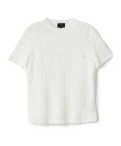 LANVIN COLLECTION / ランバン コレクション カットソー | ラッセルレースロゴカットソー