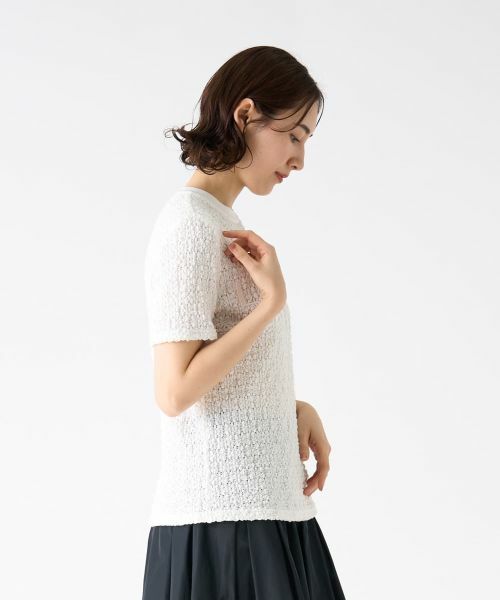 LANVIN COLLECTION / ランバン コレクション カットソー | ラッセルレースロゴカットソー | 詳細11