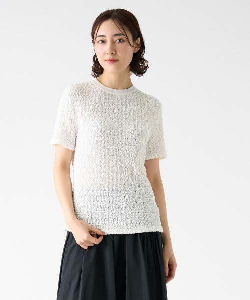 LANVIN COLLECTION / ランバン コレクション カットソー | ラッセルレースロゴカットソー | 詳細12