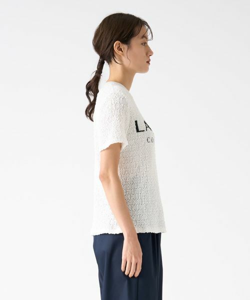 LANVIN COLLECTION / ランバン コレクション カットソー | ラッセルレースロゴカットソー | 詳細4