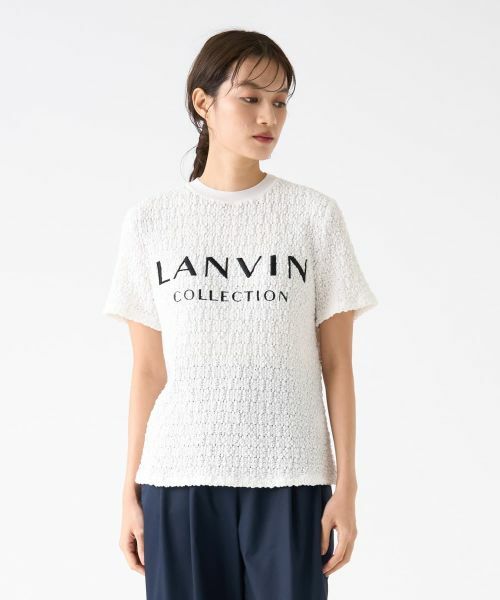 LANVIN COLLECTION / ランバン コレクション カットソー | ラッセルレースロゴカットソー | 詳細5