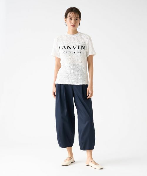 LANVIN COLLECTION / ランバン コレクション カットソー | ラッセルレースロゴカットソー | 詳細6