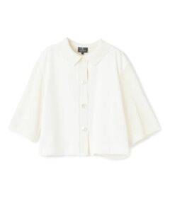 LANVIN COLLECTION / ランバン コレクション カットソー | ニットスリーブサテンシャツ