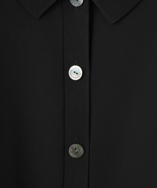 LANVIN COLLECTION / ランバン コレクション カットソー | ニットスリーブサテンシャツ | 詳細11
