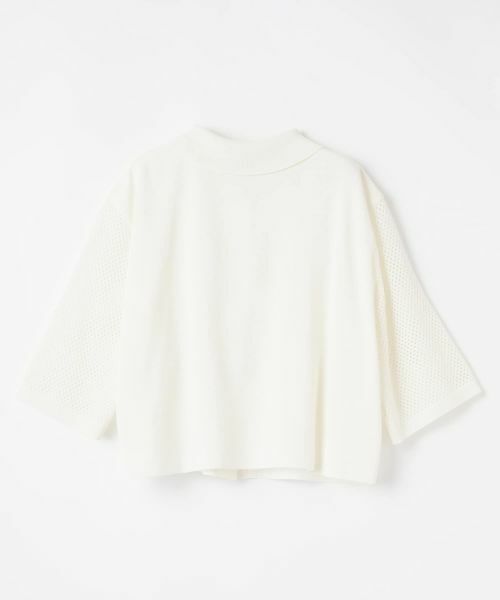 LANVIN COLLECTION / ランバン コレクション カットソー | ニットスリーブサテンシャツ | 詳細8