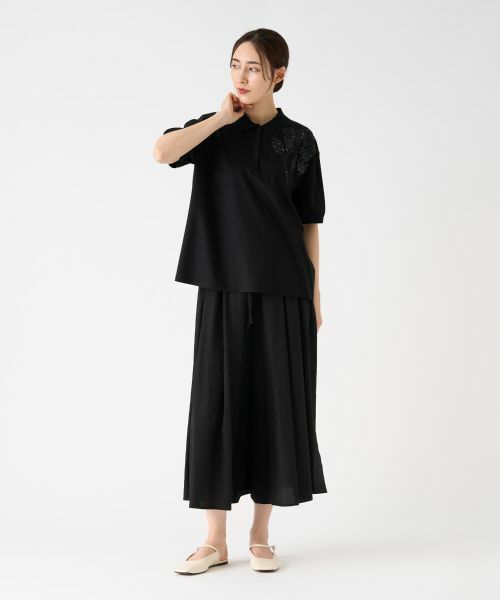 LANVIN COLLECTION / ランバン コレクション カットソー | フラワー刺繍トップス | 詳細13