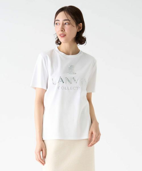 LANVIN COLLECTION / ランバン コレクション カットソー | ロゴビジューカットソー | 詳細1