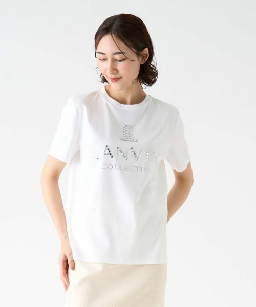LANVIN COLLECTION / ランバン コレクション カットソー | ロゴビジューカットソー | 詳細5