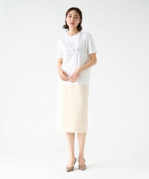 LANVIN COLLECTION / ランバン コレクション カットソー | ロゴビジューカットソー | 詳細6