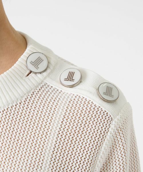 LANVIN COLLECTION / ランバン コレクション ニット・セーター | メッシュボーダーニット | 詳細16