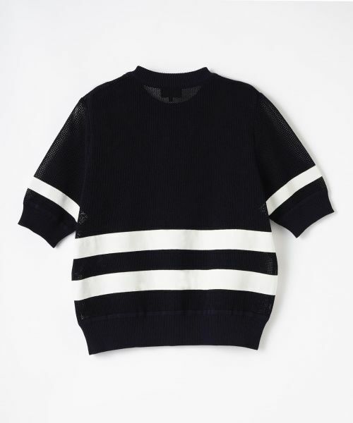 LANVIN COLLECTION / ランバン コレクション ニット・セーター | メッシュボーダーニット | 詳細17