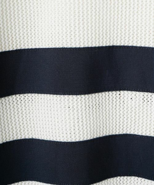 LANVIN COLLECTION / ランバン コレクション ニット・セーター | メッシュボーダーニット | 詳細20