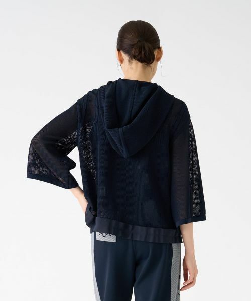 LANVIN COLLECTION / ランバン コレクション ニット・セーター | メッシュロゴパーカー | 詳細10