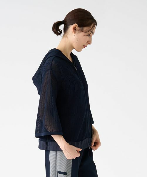 LANVIN COLLECTION / ランバン コレクション ニット・セーター | メッシュロゴパーカー | 詳細11
