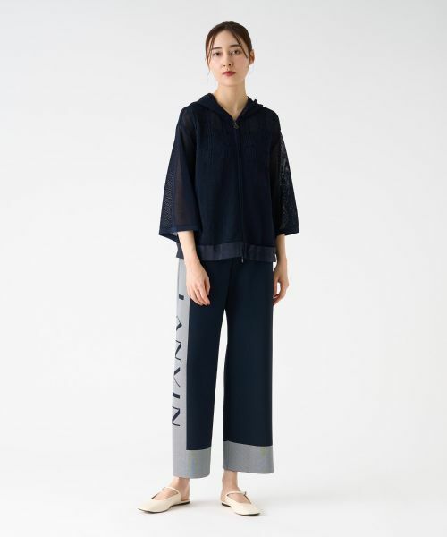 LANVIN COLLECTION / ランバン コレクション ニット・セーター | メッシュロゴパーカー | 詳細13
