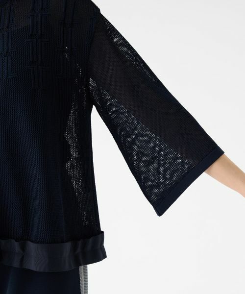 LANVIN COLLECTION / ランバン コレクション ニット・セーター | メッシュロゴパーカー | 詳細15