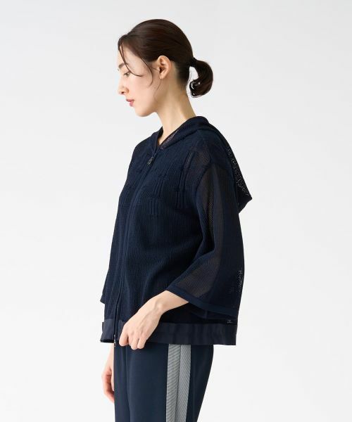 LANVIN COLLECTION / ランバン コレクション ニット・セーター | メッシュロゴパーカー | 詳細9