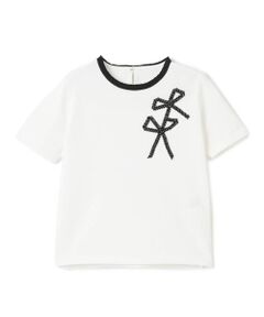 LANVIN COLLECTION / ランバン コレクション ニット・セーター | リボンモチーフパイピングニット